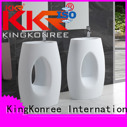 Quality KingKonree Brand bathroom free standing basins acrylic diamond