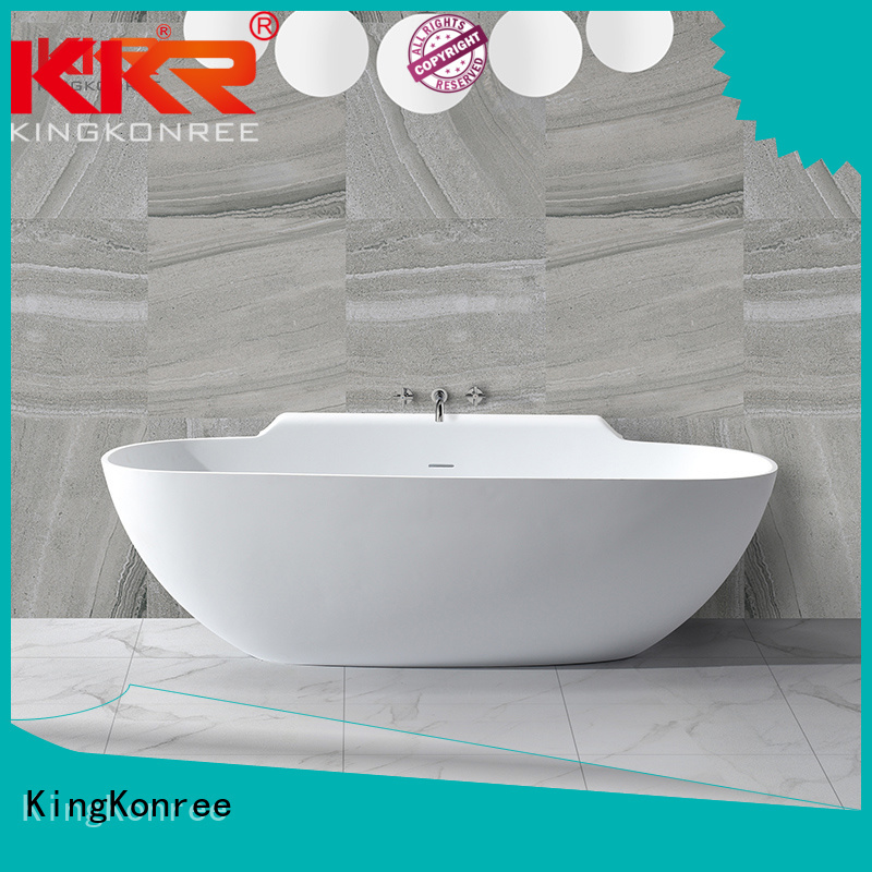 Hot tub solid surface bathtub 190cm sanitary KingKonree Brand
