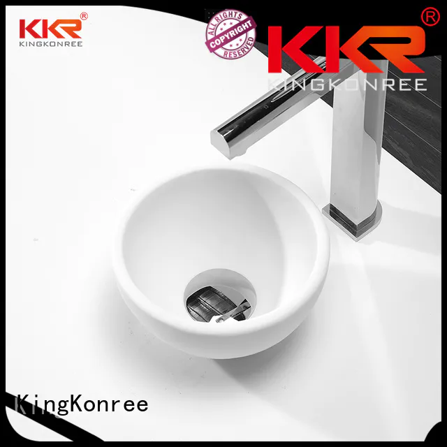 white selling acyrlic KingKonree Brand above counter basins