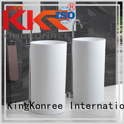 KingKonree Brand fancy faux solid bathroom free standing basins wash