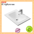 KingKonree straight wash basin with cabinet hindware manufacturer for motel