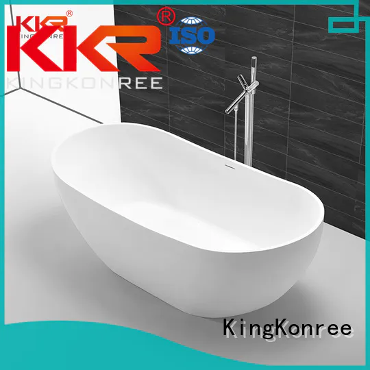 KingKonree finish resin stone bathtub ODM for bathroom