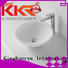 rectangle oval above counter basin above acrylic KingKonree Brand