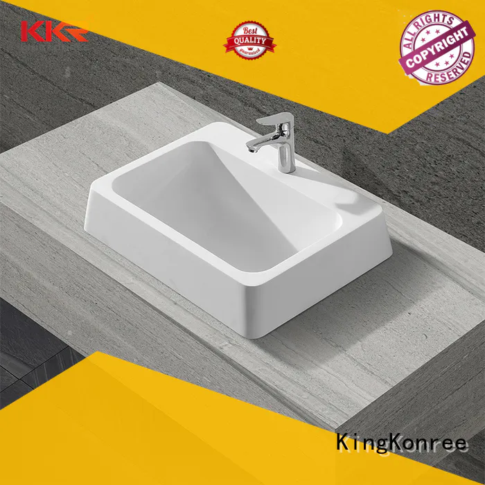 KingKonree sturdy solid surface basin top-brand for bathroom