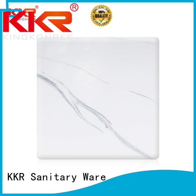 KingKonree Brand marble artificial solid custom solid acrylic sheet