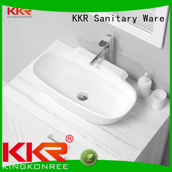 oval countertop rectangle above counter basins pure KingKonree Brand