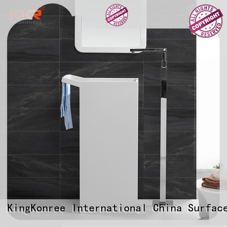 KingKonree solid surface basin for wholesale for hotel