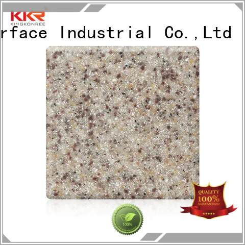 thick solid surface sheet suppliers design for hotel KingKonree