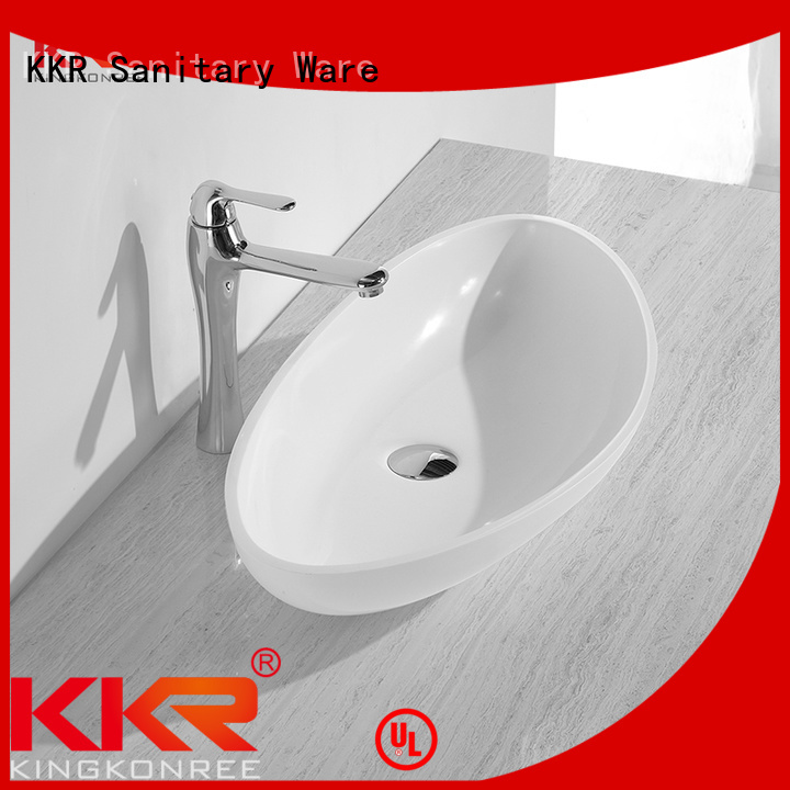 KingKonree Brand basin quality acyrlic oval above counter basin kkr