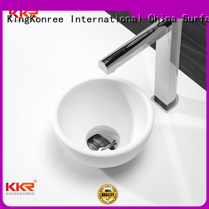 KingKonree Brand acyrlic pure basin custom oval above counter basin