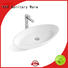 KingKonree sanitary ware top mount bathroom sink supplier for hotel