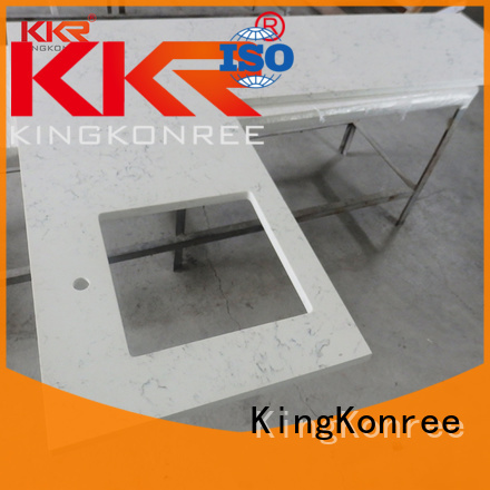 square hard surface countertops round for restaurant KingKonree