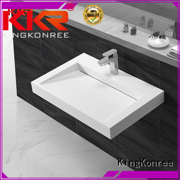 Hot wall mounted bathroom basin hung KingKonree Brand