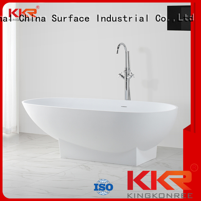outside against b021 solid surface bathtub tub KingKonree