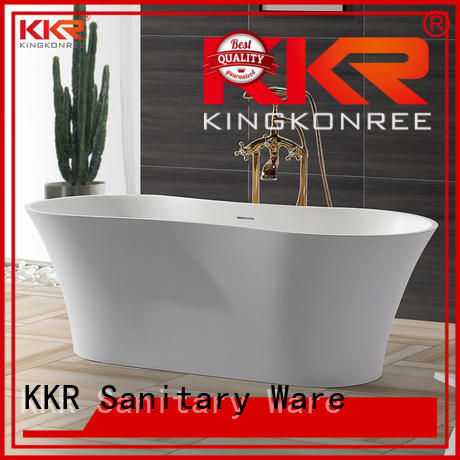 Quality KingKonree Brand storage solid surface bathtub