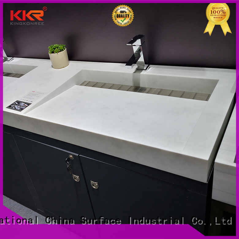 KingKonree smooth wash basin with cabinet online sinks for bathroom