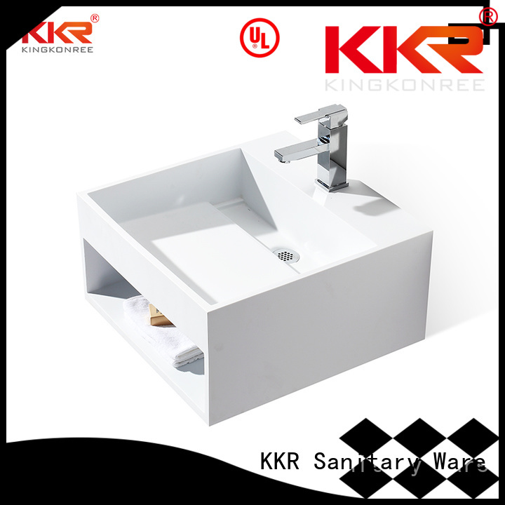 selling slope KingKonree Brand wall mounted bathroom basin