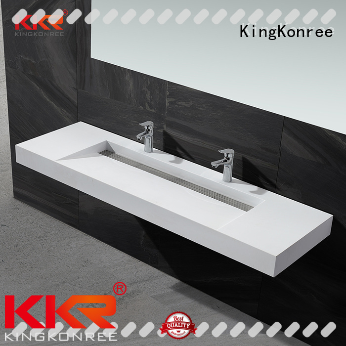 KingKonree mounted wall hanging wash basin bathware for bathroom