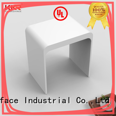 Sanitary Ware Solid Surface Acrylic Stone Bathroom Stool KKR-Stool-H