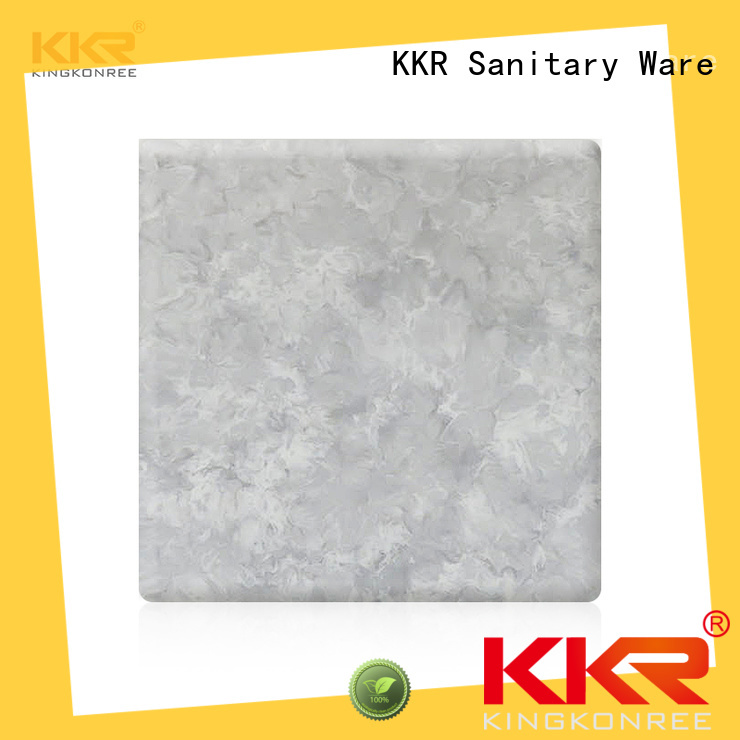 KingKonree popular acrylic solid surface grey for hotel