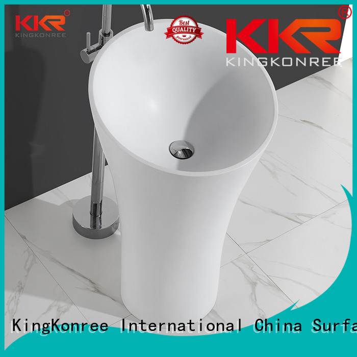 Custom solid kkr freestanding basin KingKonree marble