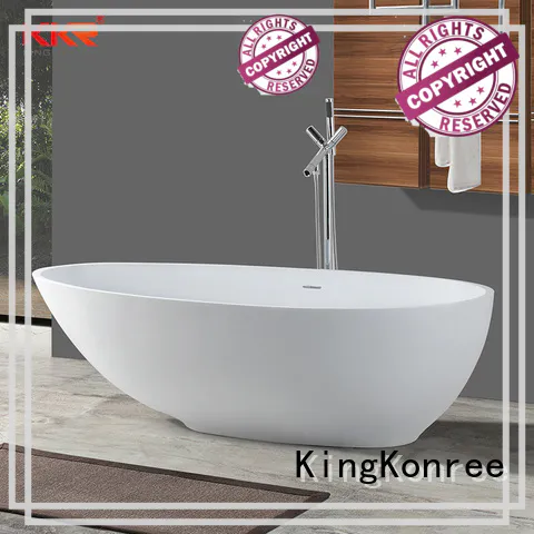 matt freestanding acrylic soaking tubs black for hotel KingKonree