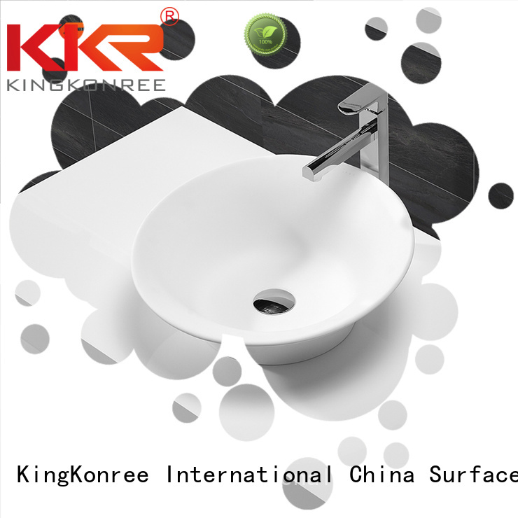 surface above egg oval above counter basin KingKonree manufacture