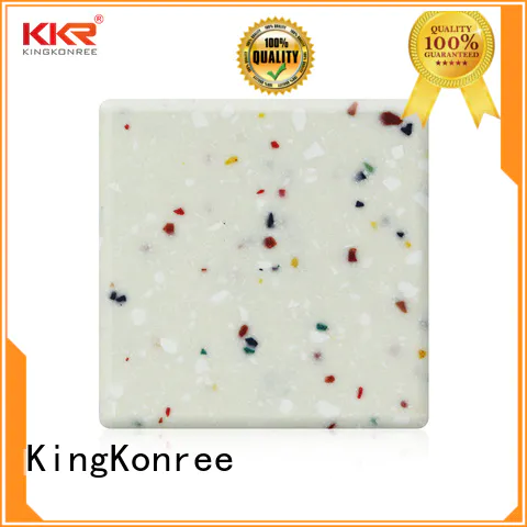 red acrylic solid surface sheet prices grey for hotel KingKonree