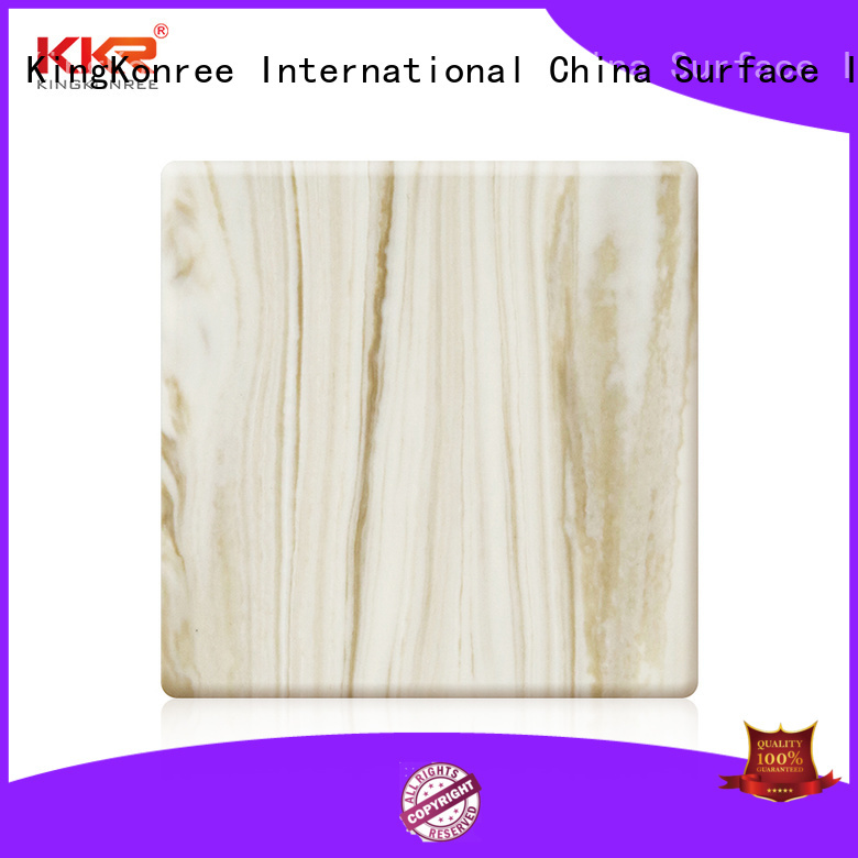 KingKonree marble wholesale solid surface sheets resin for home