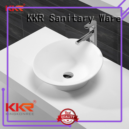 surface rectangle above counter basins white KingKonree company