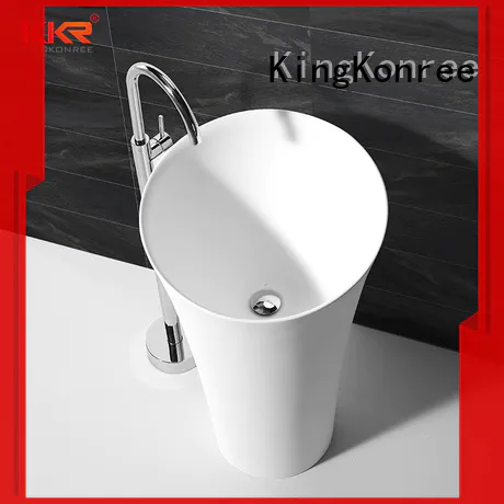 high-quality solid surface basin best material for bathroom KingKonree