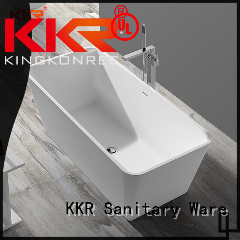 solid surface freestanding tub finish for family decoration KingKonree